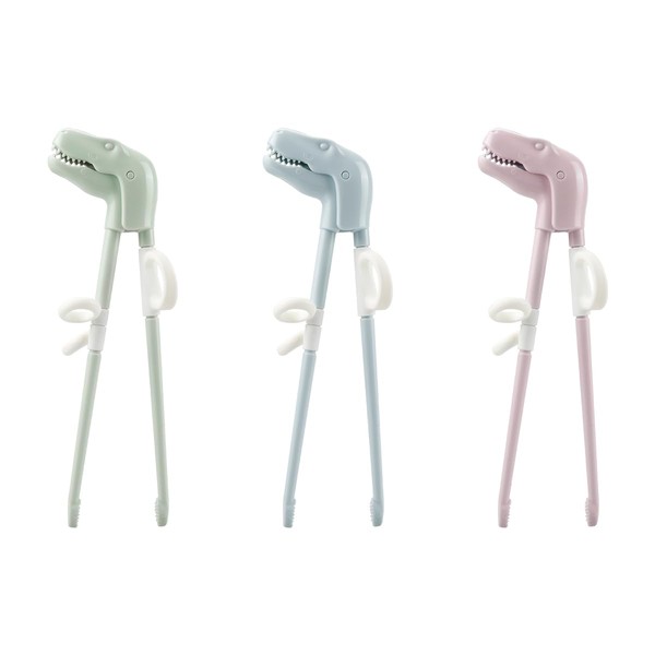 GLADFRESIT 3 Pairs Baby Training Chopsticks, Dinosaur Children Learning Chopsticks