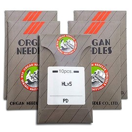 50 Organ HLX5 TITATNIUM (PD) High Speed Needles for Quilting, Jeans, Applique or Heavy Embroidery ~ Multiple Sizes! (Metric 110/18)