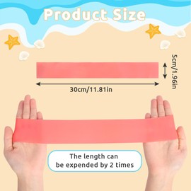 Niuoppy 8 Pcs Elastic Sunbed Towel Bands, Towel Bands for Beach, Best Beach Chair Towel Clips, Beach Towel Holder for Chair 2Pack*(Green+Pale Pink+Pale Blue+Orange, 0.4mm Thick)