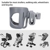 Stroller Cup Bracket Adjustable Width Clip Light Weight Elastic Fixing