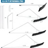 Outprize Flat Roof Snow Rake 4.8-16FT Aluminum Detachable Angled Snow