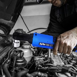 Banas Versatile 12 V Cordless Ratchet Wrench Wireless Electric Spanner: 3/8" Drive, 40 N.M Torque, LED Light, Quick-Release; Perfect for Car Repairing, Garage, Workshop, Household, DIY, etc (Blue)