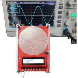 7.83Hz Frequency Generator for Healing, 0.1HZ-100000Hz Adjustable Schumann Wave Resonance Generator, Sine Signals Frequency Healing Device USB Powered Sound Frequency Machine (Red)