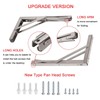 YUMORE 24" Folding Shelf Brackets, Max Load: 330lb Heavy Duty