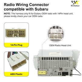 Aftermarket Radio Wiring Adapter Compatible with Subaru Forester 2008-2011, 16Pin Android Car Stereo Harness with SWC Subwoofer Input Audio, Fits for Forester