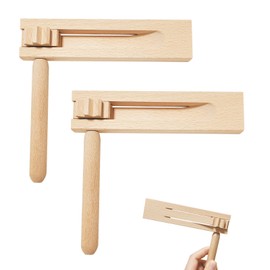 Jocanova Pack of 2 Wooden Ratchet Sound Maker, Wood Spinning Ratchet