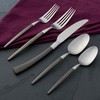 Oneida B1010020Al20 Adjacent Midnight 20 Piece Everyday Flatware Set, Service