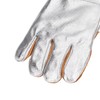 1 Pair Cowhide Welding Gloves Heat Resistant Fireproof Hard Wearing