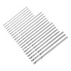 sourcing map 5Sets(100Pcs) 0.3-1.6mm Mini Twist Drill Bits, High-Speed Steel