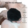 iTokGoK® Silver-Infused 2 in 1 Silicone Body Scrubber, Dual-Sided Design