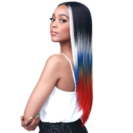 BOBBI BOSS 6" HD Lace Part Wigs - MLF642 PANIZ, Long Stright wigs with Baby Hair, High Heat Resistant Wigs (TT1B/HONEY)