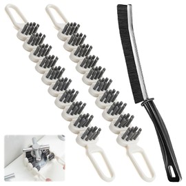 AHXP 3pcs crevice cleaning brush bendable small gap brush, multi-functional cleaning tool, U-shaped cleaning brush, suitable for kitchen, bathroom, faucet, window track, dead corner, sink, stove