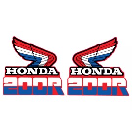 1985 HONDA XR 200 GAS TANK DECAL SET VINTAGE MOTOCROSS AHRMA