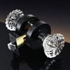 Leydebong Crystal Glass Door Knobs, Interior Privacy Door Knobs with
