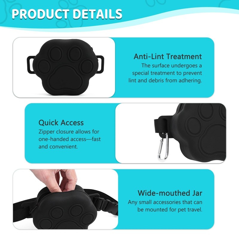 WINPAWS Dog Treat Pouch with Training Clicker and 2 Poop