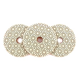 Z-LION 4" Wet 3 Step Diamond Polishing Pads 3-Pcs Step 3 for Granit Marble Concrete Polishing