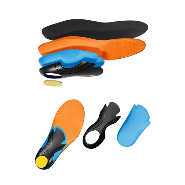 Solemacher Insole, Sports, Double Arch Support, High Resilience, Ergonomic Omnidirectional