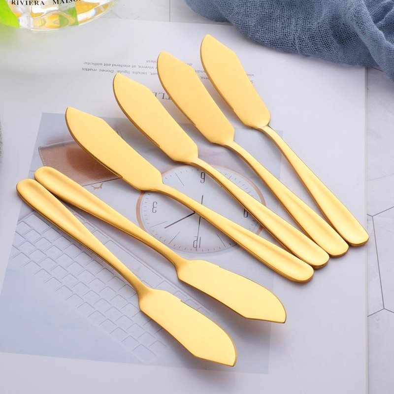 Buyer Star Cheese Butter Knife, Stainless Steel 6" Mini Desert
