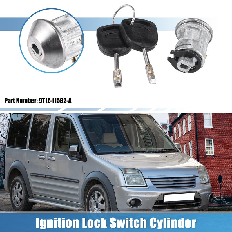 QUARKZMAN No.9T1Z11582A Ignition Switch Lock Cylinder for Ford Transit Connect