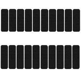 WERPEKA 20 Pack Ceiling Fan Filters for Blades,Activated Coconut Carbon Fan Filter for Ceiling Fan, Easy-Stick Universal Air Filter for Common Household Contaminants