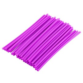 Akozon 36pcs Wheel Spoke Protector, Motocross Rims Covers Off Road Motorcycle Guard Wraps Kit()