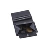 Small wallet JOCKEY CLUB, Genuine Leather, black - ''LEAS Mini-Edition''