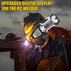 Portable Handheld Welding Machine, 110V 130Amp Portable ARC Welder Hand Held Welder Machine, Digital Display IGBT Inverter with Welding Tool Set for 3/32"-1/8" Wire Rods