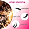 TDANCE Lash Tweezers for Eyelash Extensions, Diamond Grip Isolation Fiber