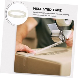 GLEAVI 5rolls High Temperature Transfer Tape Heat Press Tape Excellent Insulation Wear Resistance for Electronics Transparent Pet Design