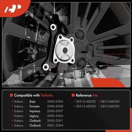 A-Premium 2 x Front Suspension Steering Knuckle Compatible with Subaru Baja 03-06, Forester 00-08, Impreza 00-07, Legacy 00-04, Outback 00-04