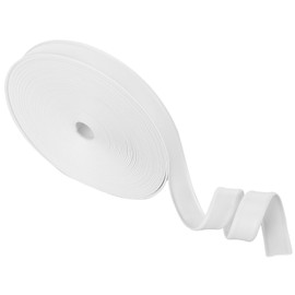 MADHOLLY RV Trim Molding Insert, 1" Heavy-Duty Vinyl RV Weather Stripping Exterior, Fit for Forest River Keystone, Waterproof UV-Resistant RV Screw Cover Trim for Camper Travel Trailer (White, 50ft)