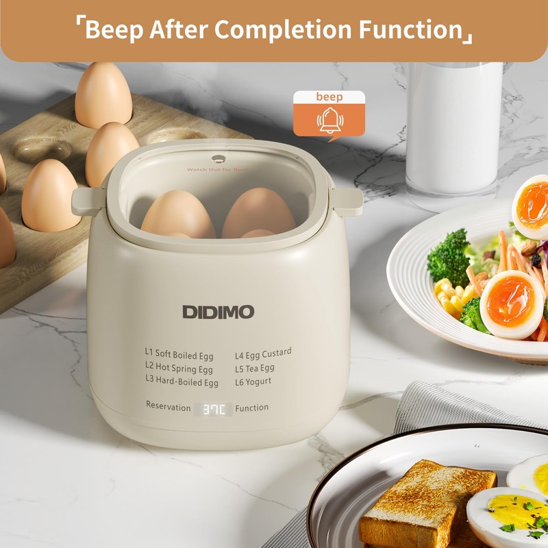 Rapid Egg Cooker, Timable Egg Cooker for Hard Boiled Eggs,