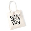 Crazy meerkat lady tote bag