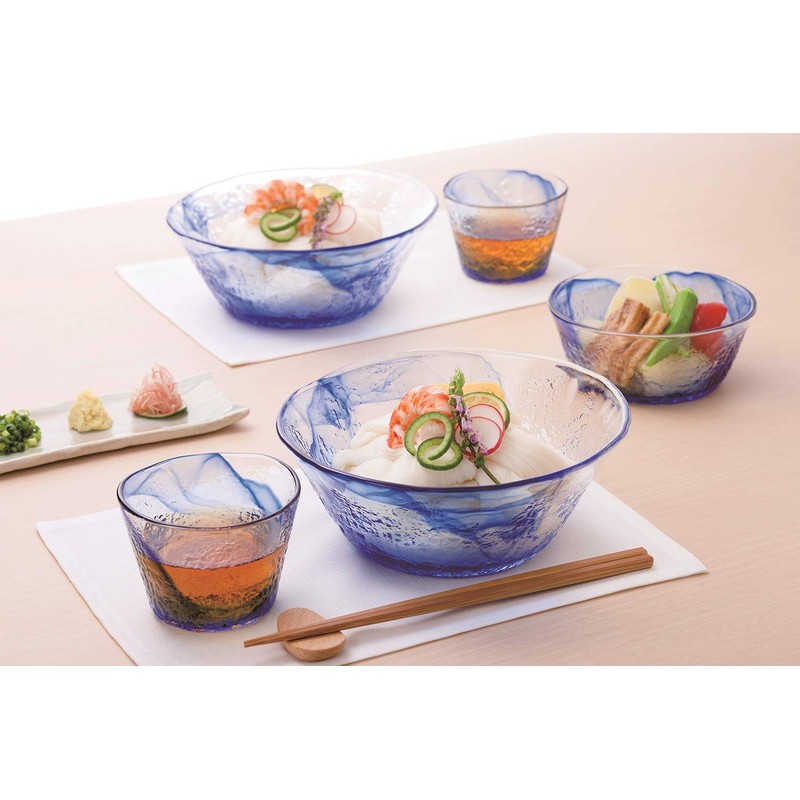 Toyo Sasaki Glass Ryuso Noodle Plate P-43312-F/B-JAN Made in Japan