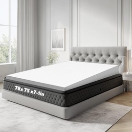 Cinnvoice Mattress Wedge, 7 Inch King Incline Wedge for Acid Reflux Gerd, Neck and Back Pain, Snoring, Adjustable Elevator Under Mattress Support for Bedroom