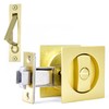 Dontay Pocket Door Lock and Pull, Privacy (Bed/Bath) Latch, Flush