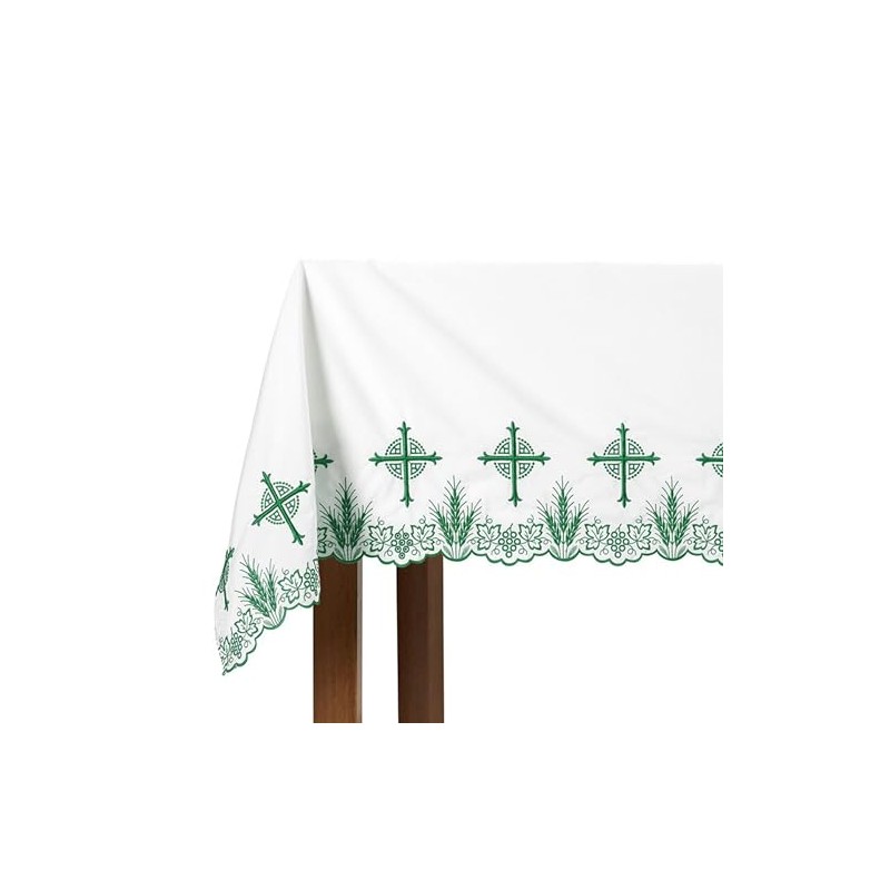 Christian Brands Green Eucharistic Altar Frontal 96 x 52 Inches