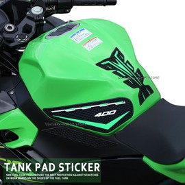 Motorcycle Tank Protector for Ninja 400 Z400 2018-2020,Non-Slip Motorcycle Gas Tank Protectors,Waterproof Fuel Tank Side Traction Pad for Ninja 400 Z400 2018-2020(Green)