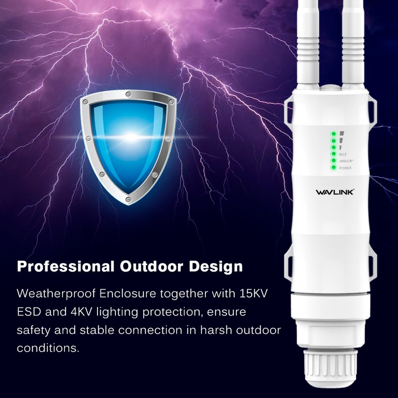 wavlink WL-WN570HN2 300Mbps Outdoor Router High-gain 7dBi Antennas Multiple Working