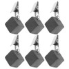 BESTonZON Pack of 6 tablecloth weight clips, tablecloth weight cube,