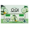 크리오 오이 비누 1갑 4개입 세정비누 Cleo Cucumber Soap 1 Box 4 Pieces Cleansing Soap