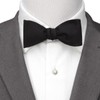 CufflinksInc Black Silk Hand Tied Ox & Bull Bowtie Bowtie
