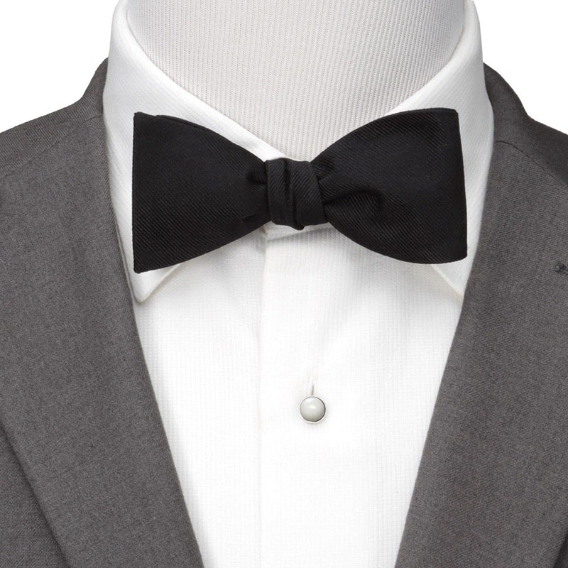 CufflinksInc Black Silk Hand Tied Ox & Bull Bowtie Bowtie