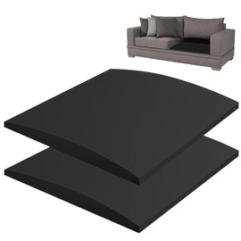 KBIBCK 2PCS Sofa Cushion Support, 50 x 50 cm Sponge Sofa Support, SofaSaver, SofaSeat Cushion for Sagging Seat Curve Furniture Seat, SofaSupport Boards, SofaFoam for under SeatCushions (Black)