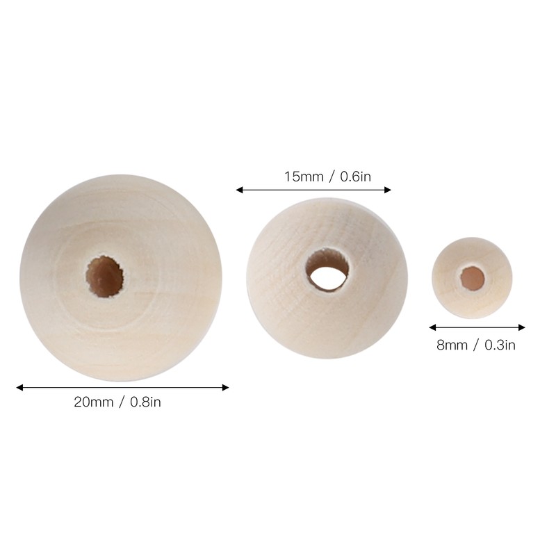 DIY Wind Chimes Kit Round Wood Beads Crafts Ornaments Hand