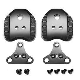 Saurka - Adaptadores estabilizadores para tacos SPD para bicicleta de carretera, zapatos de ciclismo convertidos para zapatos SPD adaptadores de conversión para tres agujeros a dos agujeros para tacos