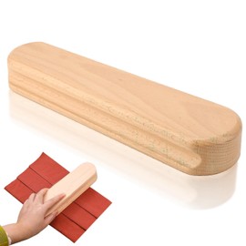 Professional Beech Wood Tailors Clapper, 9.4in Multifunction Sewing Tool, Pressing Block for Quilting, Flattening Fabrics, Point Pressing, Clothing Wrinkle Removal for Embroidery, Dressmaking & Crafts
