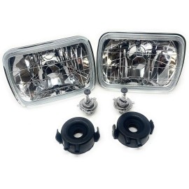 V-Spec Pair 7X6 5x7  Headlight Hi/Lo Beam For Chevy Express Cargo Van 1500 2500 3500