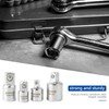 DAKCOS Socket Adapter Reducer Set, 4 Piece Socket Set, 1/2"