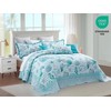 HZ & HY Coastal Oversized King Bedspread 128x120 Extra Wide,